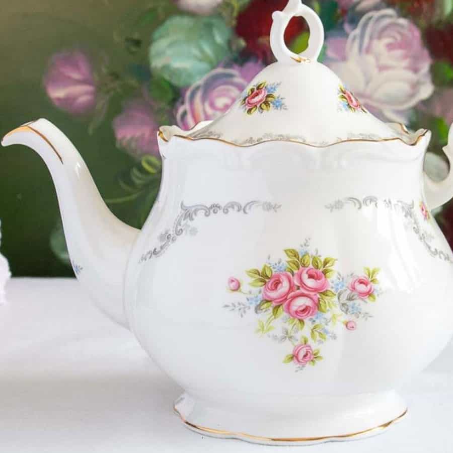 Royal Albert Tranquillity Pattern Tea Pot Clyde on 4th Antiques Collectables